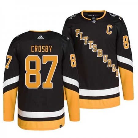 Dresovi Pittsburgh Penguins Sidney Crosby 87 Adidas Treći Crno Authentic - Muške Dresovi Pittsburgh Penguins Sidney Crosby 87 Adidas Treći Crno Authentic - Muške